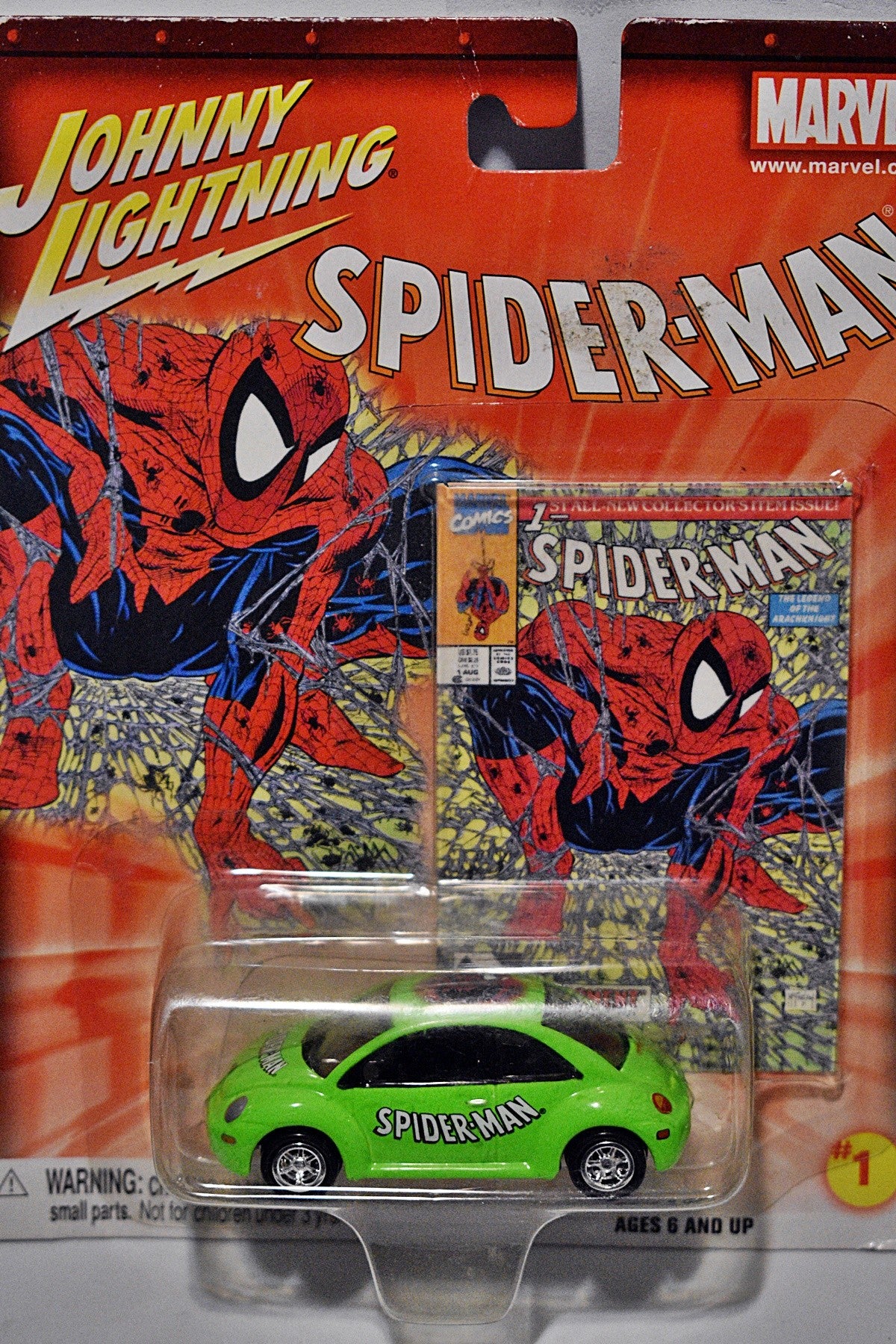 Johnny Lightning Marvel Spiderman Volkswagen Beetle