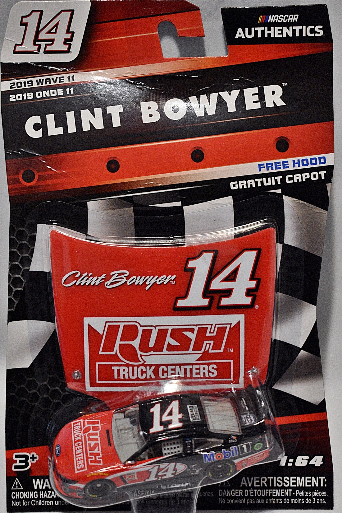 NASCAR Authentics - Clint Bowyer Rush Truck Centers Ford Mustang Stock Car