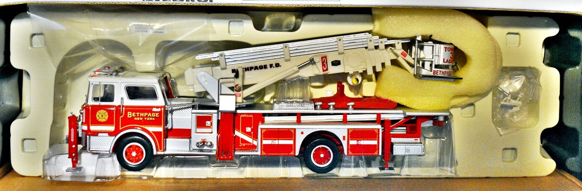 Corgi Heroes Under Fire -  Bethpage NY Mack CF Fire Engine