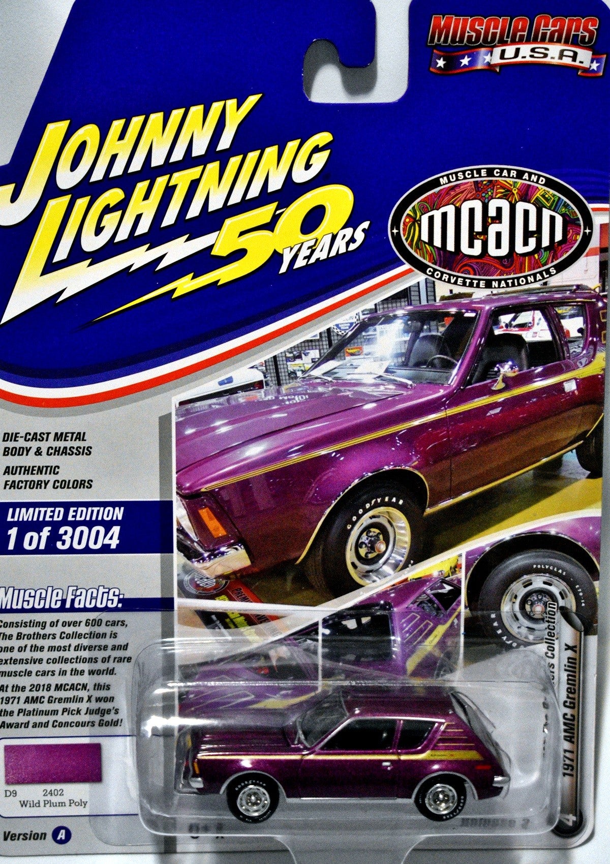 Johnny Lightning Muscle Cars USA - 1971 AMC Gremlin X
