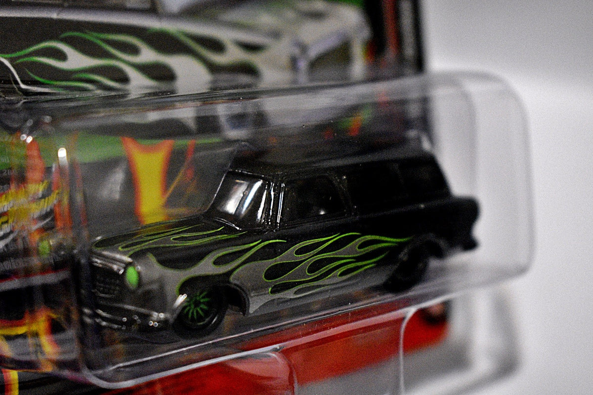 Johnny Lightning Black with Flames - 1951 Hudson Hornet