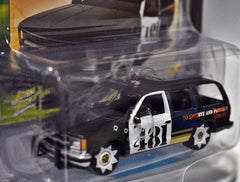 Johnny Lightning Street Freaks - Demolition Derby - 1997 Chevrolet Tahoe Police Truck