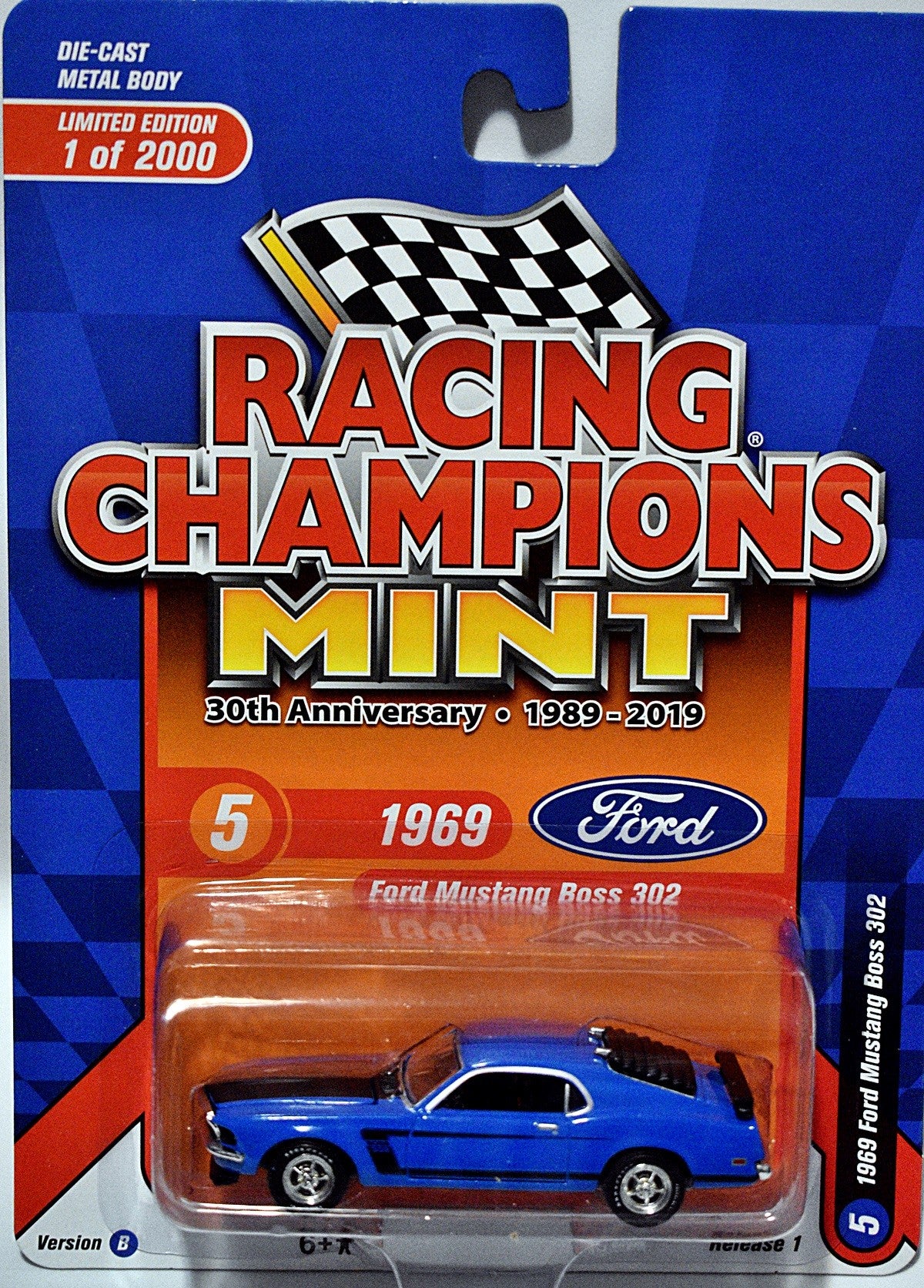 Racing Champions 1969 Ford Mustang Boss 302