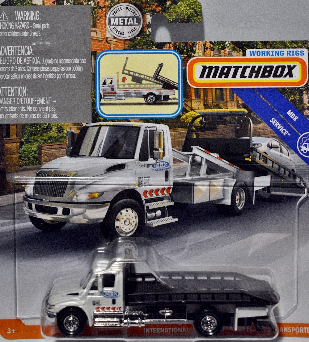 Matchbox Working Rigs - International Workstar Flatbed Auto Transporter