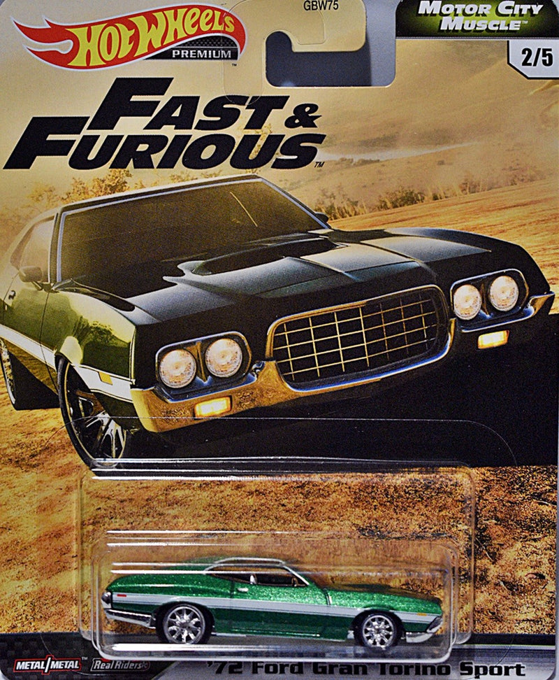 Hot Wheels Premium  Fast & Furious 1972 Ford Torino Grand Sport