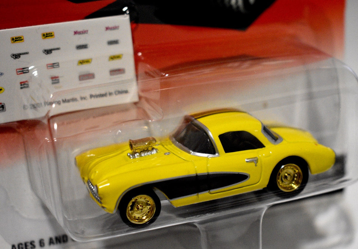 Johnny Lightning Rebel Rods - Rare White Lightning -  Chevrolet Corvette Gasser