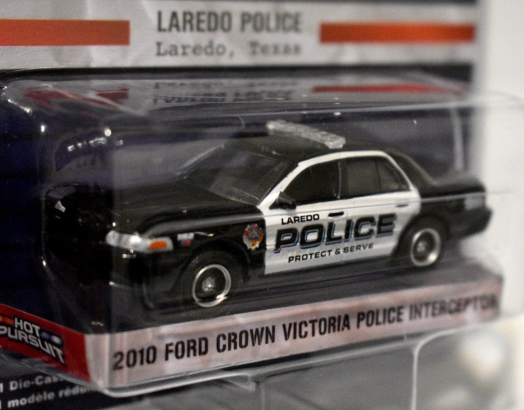Greenlight -  Hot Pursuit - Laredo Texas Ford Crown Vic Police Interceptor