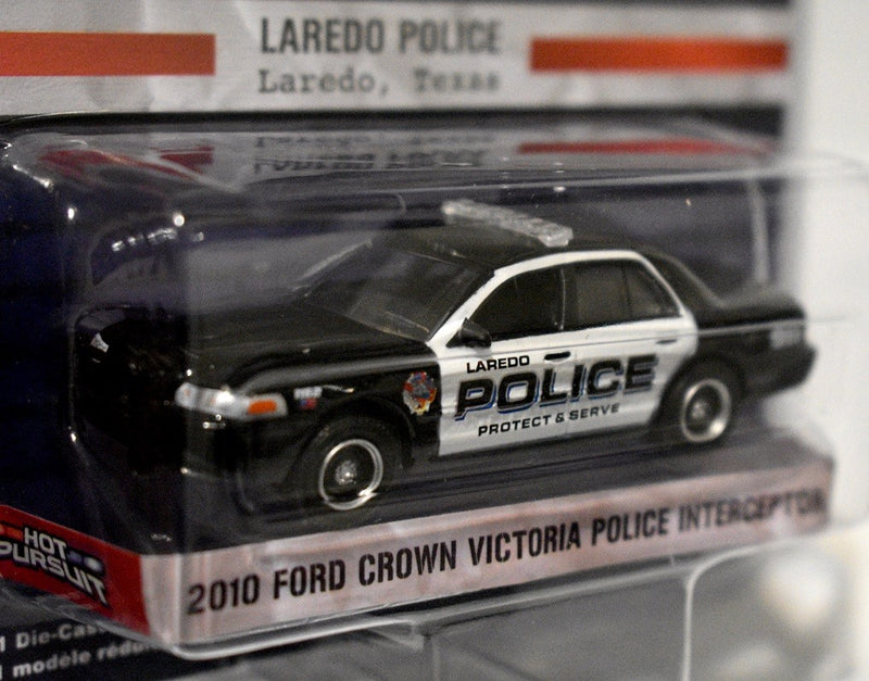 Greenlight -  Hot Pursuit - Laredo Texas Ford Crown Vic Police Interceptor