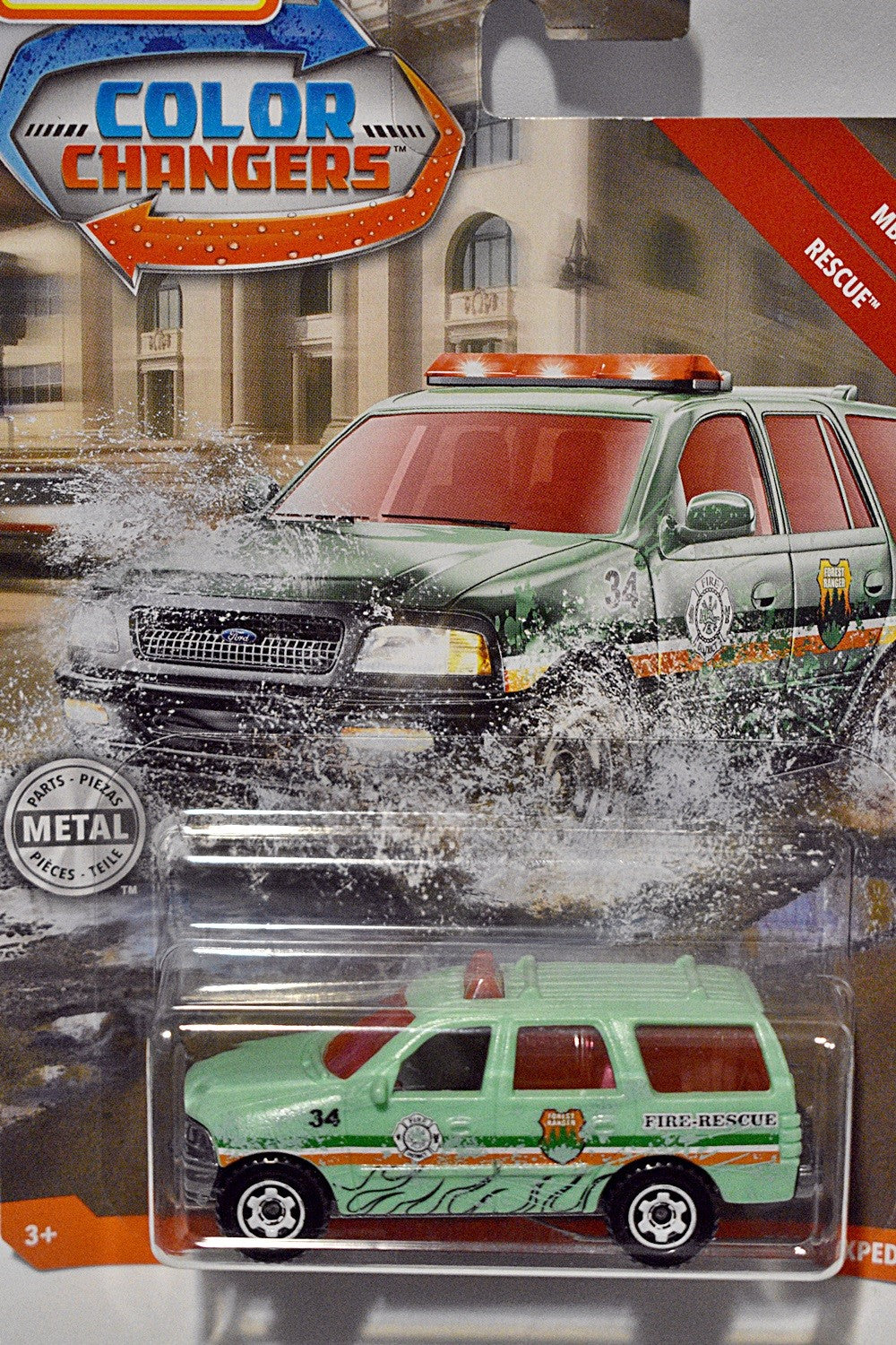 Matchbox - Color Changers - Ford Expedition Fire Rescue Truck