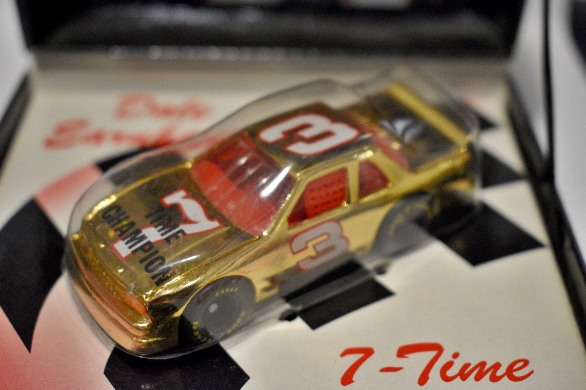 Matchbox NASCAR Super Stars - Dale Earnhardt 7 Time Champion Boxed Gold Chevy Lumina Stock Car
