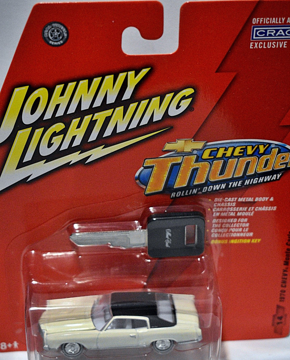 Rare Johnny Lightning Chevy Thunder - White Lightning! 1970 Chevrolet Monte Carlo