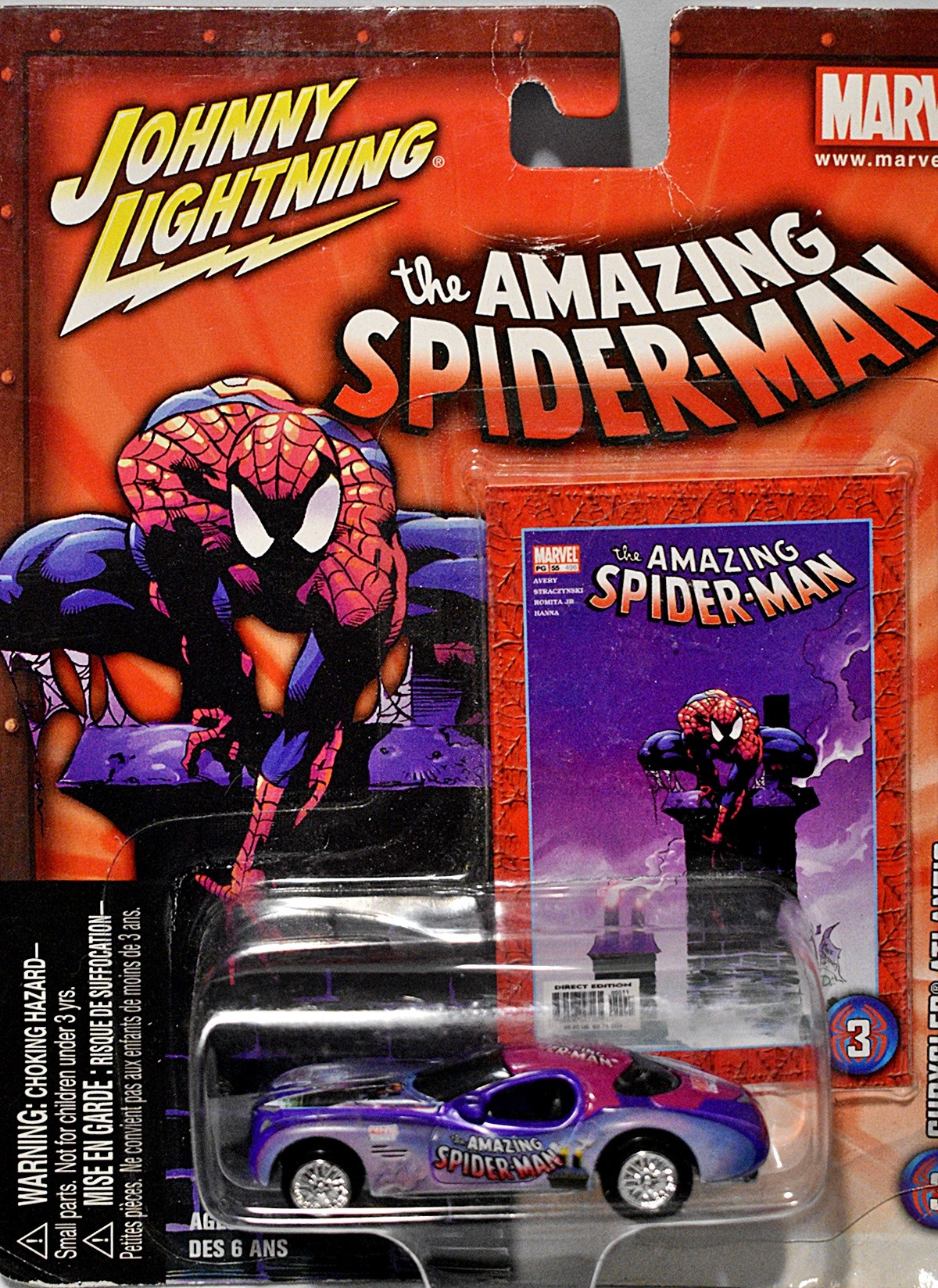 Johnny Lightning Marvel Spiderman - Chrysler Atltantic
