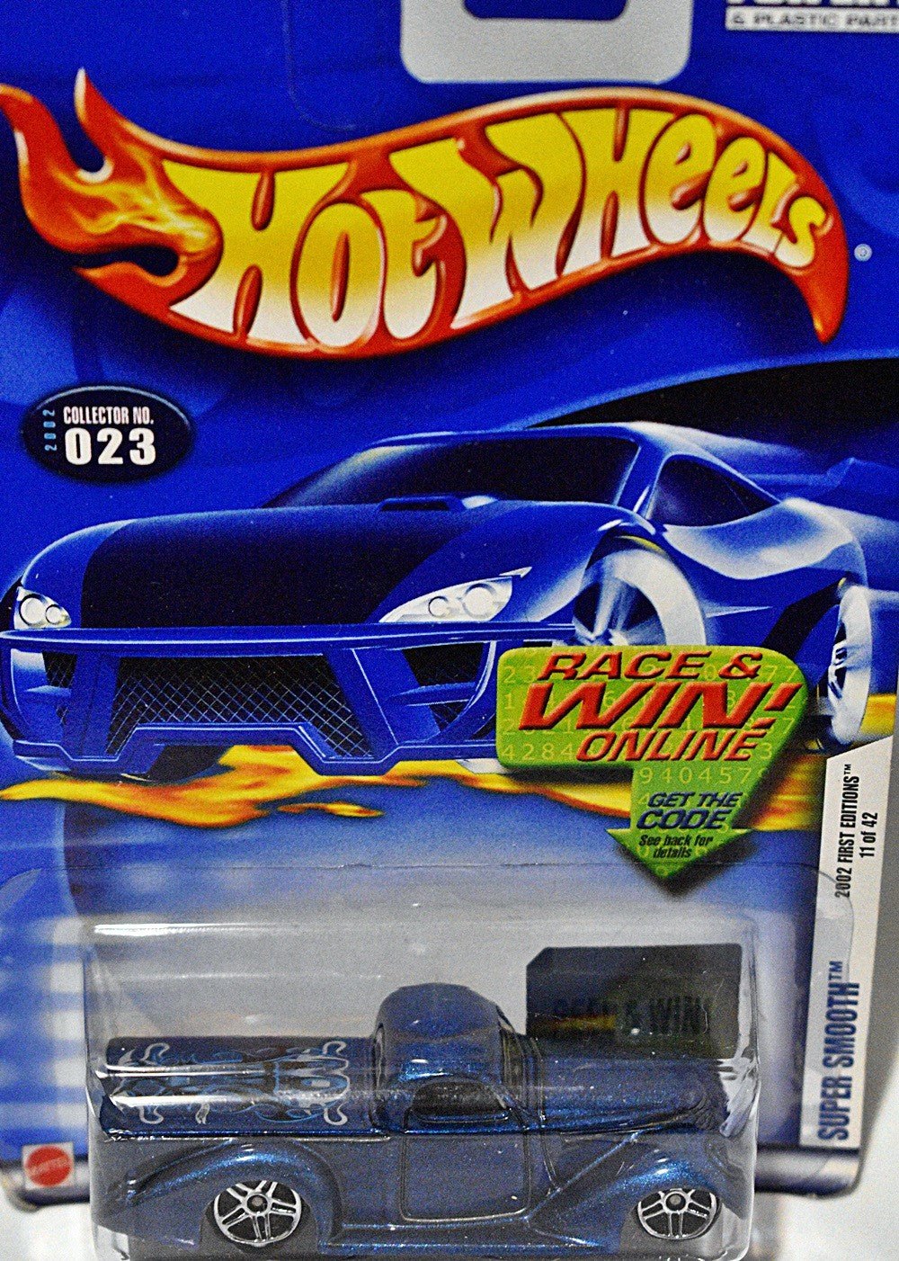 Hot Wheels 2002 First Editions- Super Smooth Hot Rod Pickup Truck