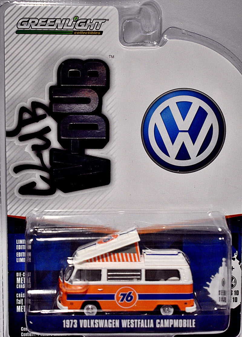 Greenlight - Club V-Dub - 1973 Volkswagen Type 2 Westfalia 76 Oil Race Team Campmobile