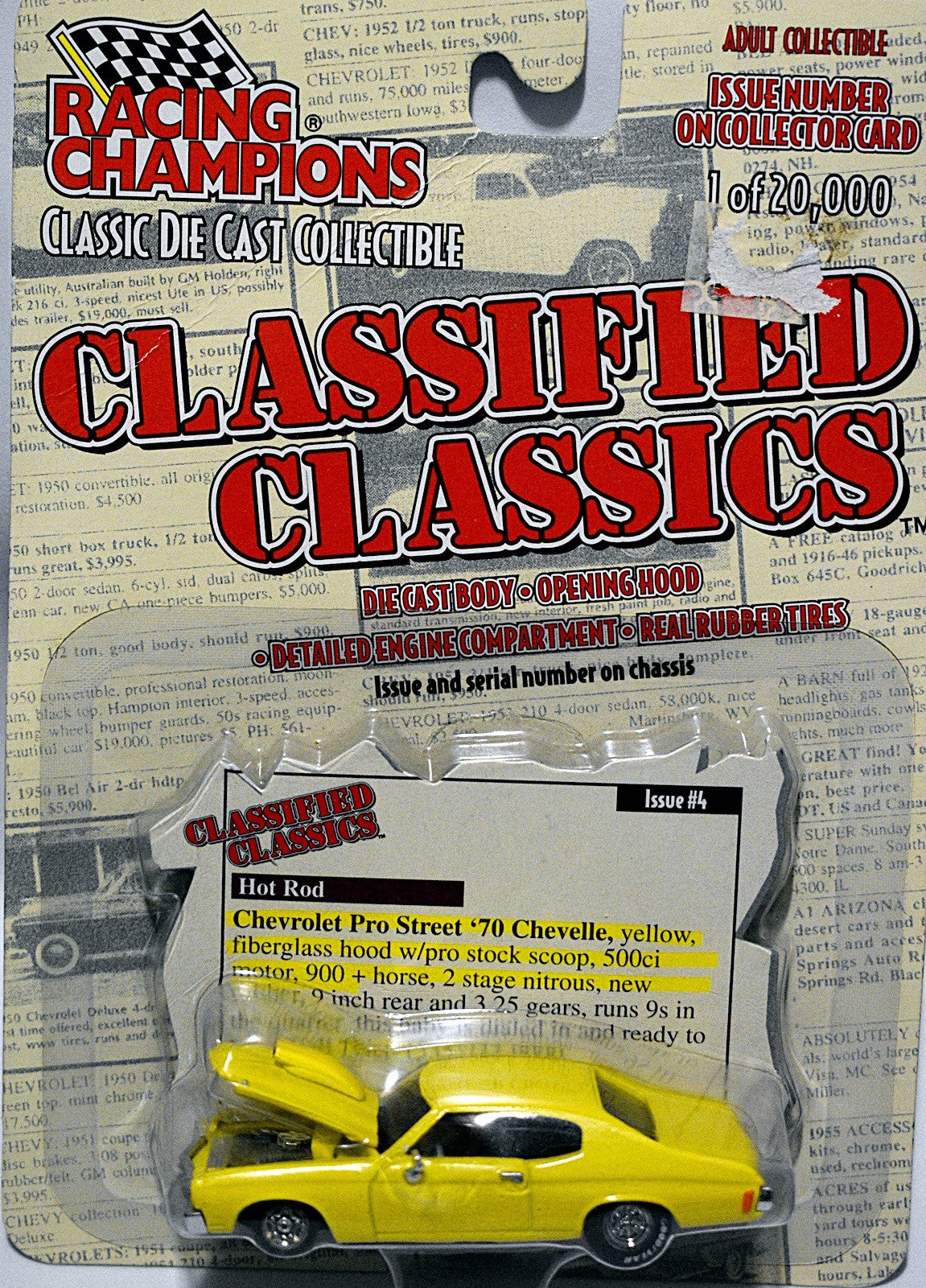 Racing Champions Classified Classics Series  -  1970 Chevrolet Chevelle Pro Street