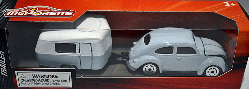 Majorette  Trailer Sets -  Volkswagen Beetle and Caravan Trailer