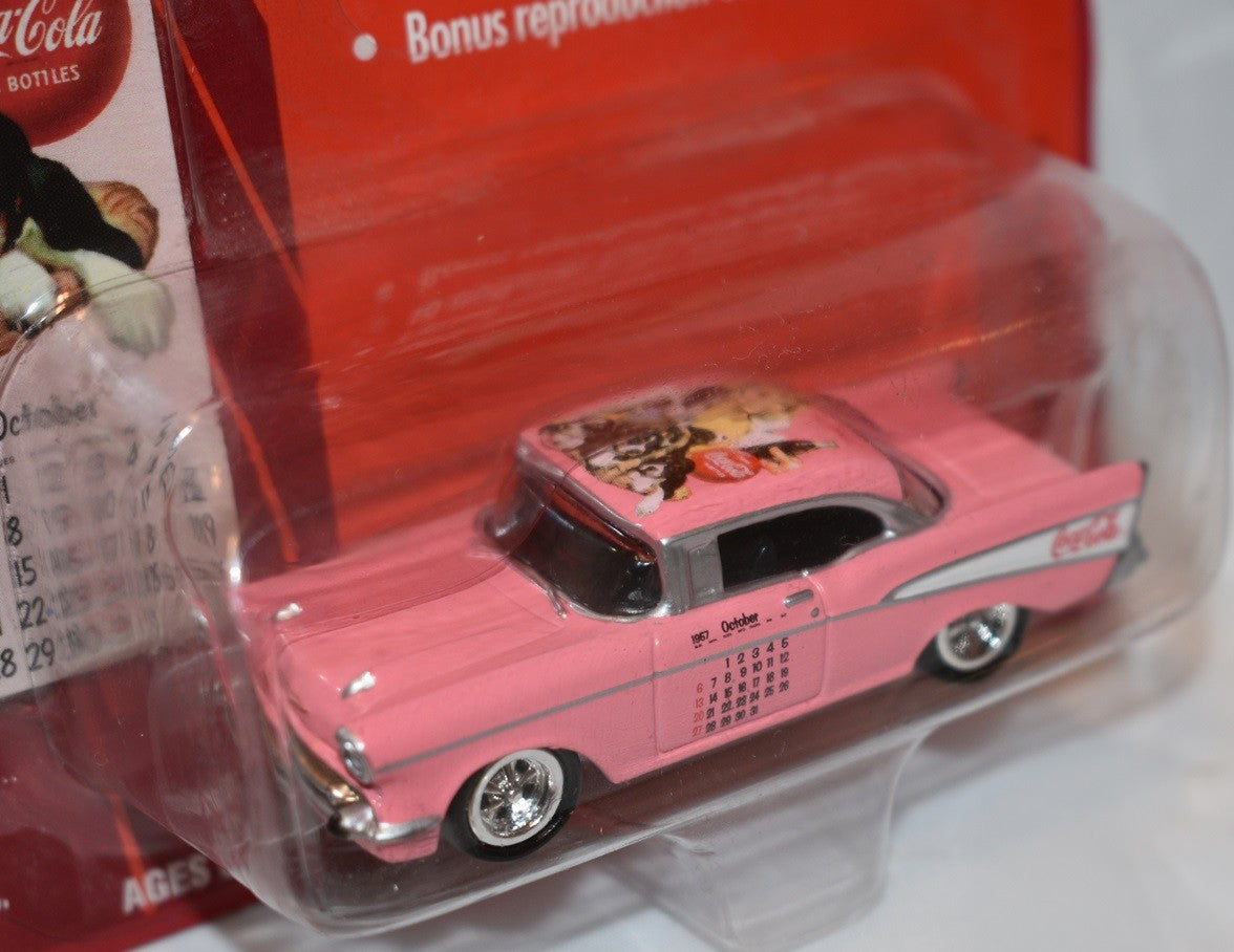 Johnny Lighting Coca-Cola Calendar Girls - 1957 Chevrolet Bel Air Hardtop