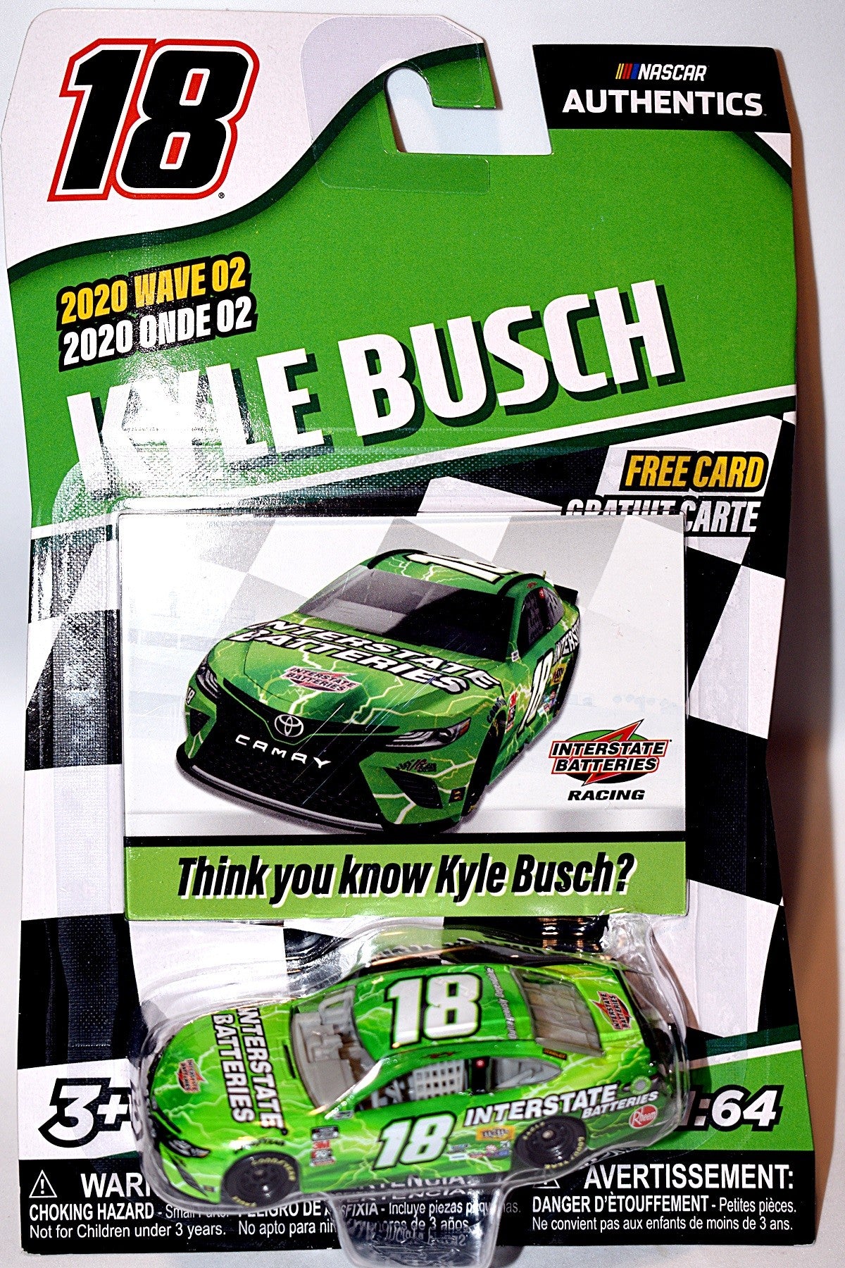 NASCAR Authentics - Joe Gibbs Racing - Kyle Busch Interstate Batteries Toyota Camry