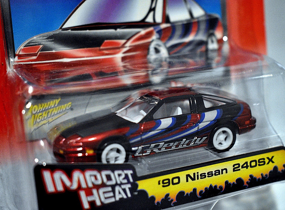 Johnny Lightning  Rare White Lightning - Street Freaks Import Heat - Nissan 240SX