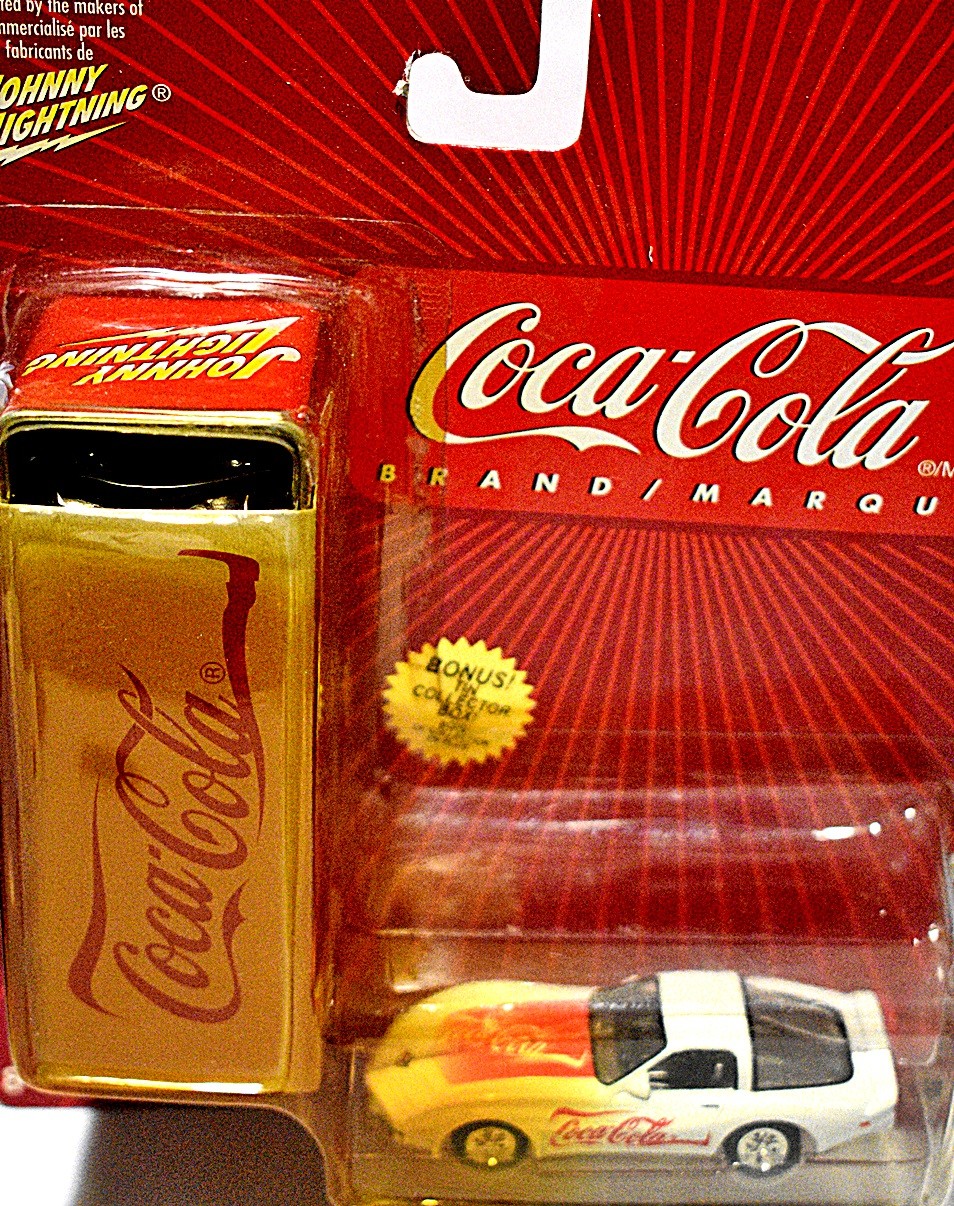 Johnny Lightning Coca-Cola Tins - Chevrolet Corvette C3 Coupe