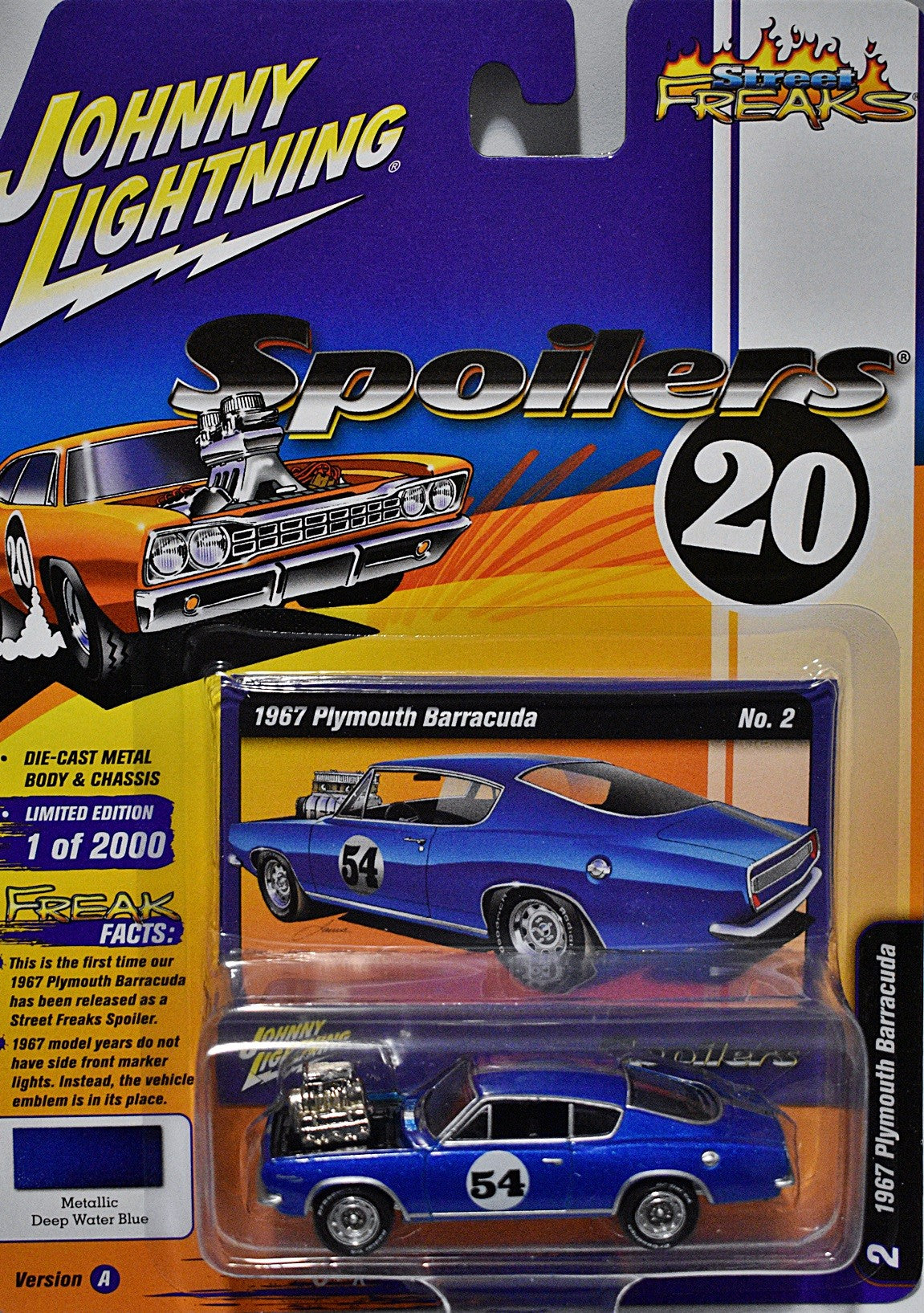 Johnny Lightning Spoilers  1967 Plymouth Barracuda