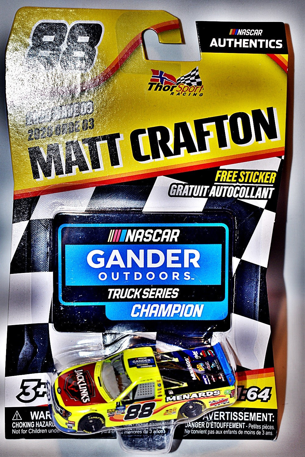 NASCAR Authentics - Matt Crafton  Jack Links Menards  Ford F-150 Pickup Truck