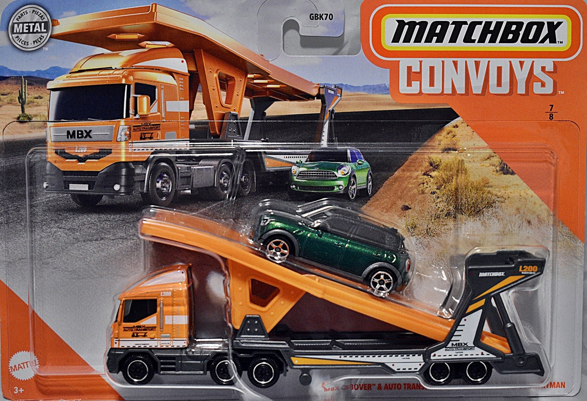 Matchbox Convoy Mini Set - Mini Countryman and Matchbox Auto Transporter