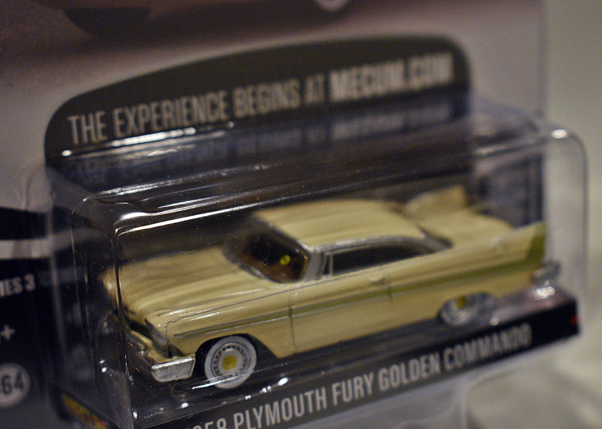 Greenlight Mecum Auction Block - 1958 Plymouth Fury Golden Commando