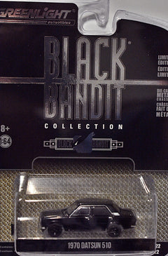 Greenlight - Black Bandit -  Murdered Out 1970 Datsun 510