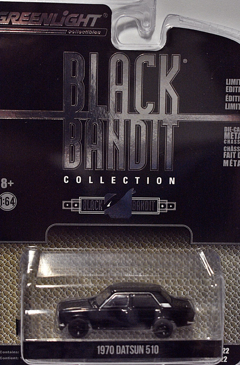 Greenlight - Black Bandit -  Murdered Out 1970 Datsun 510