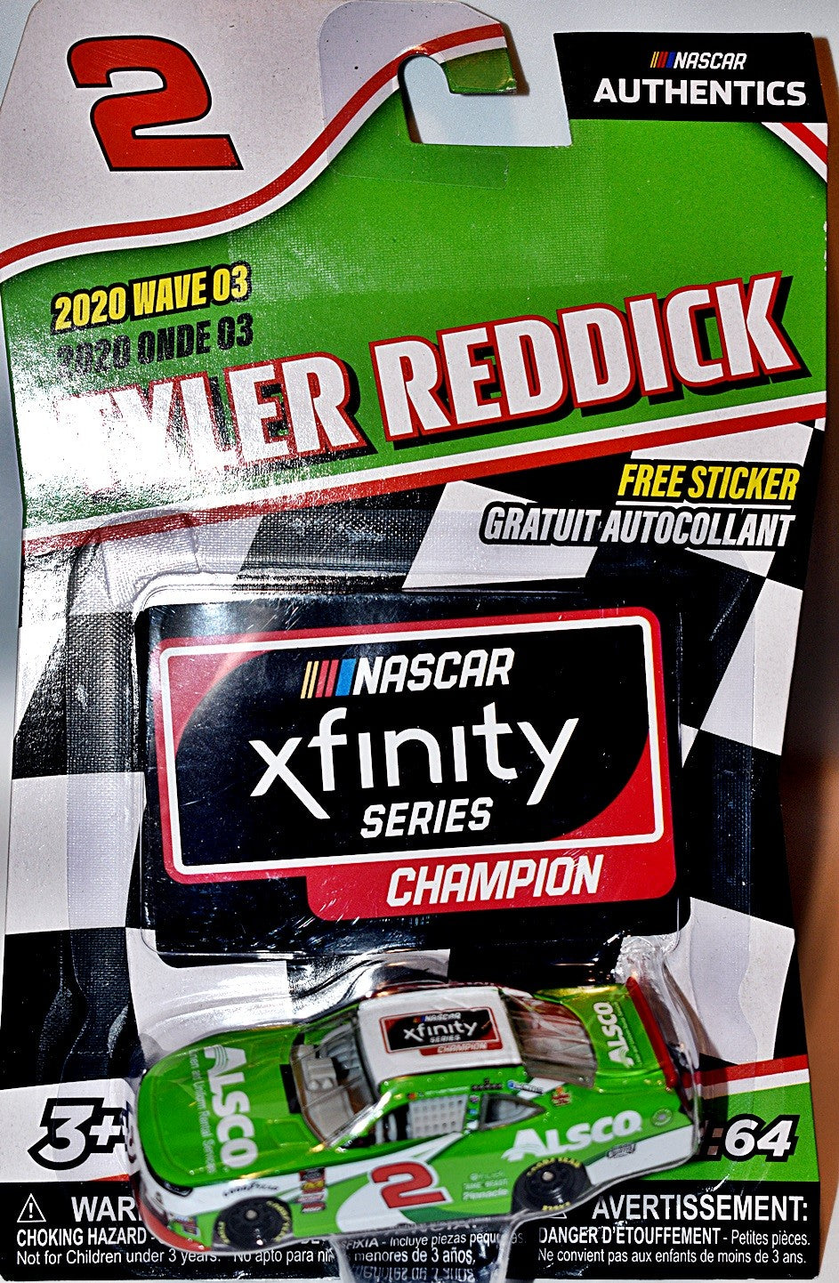 NASCAR Authentics - Tyler Reddick Alsco Chevrolet Camaro Stock Car