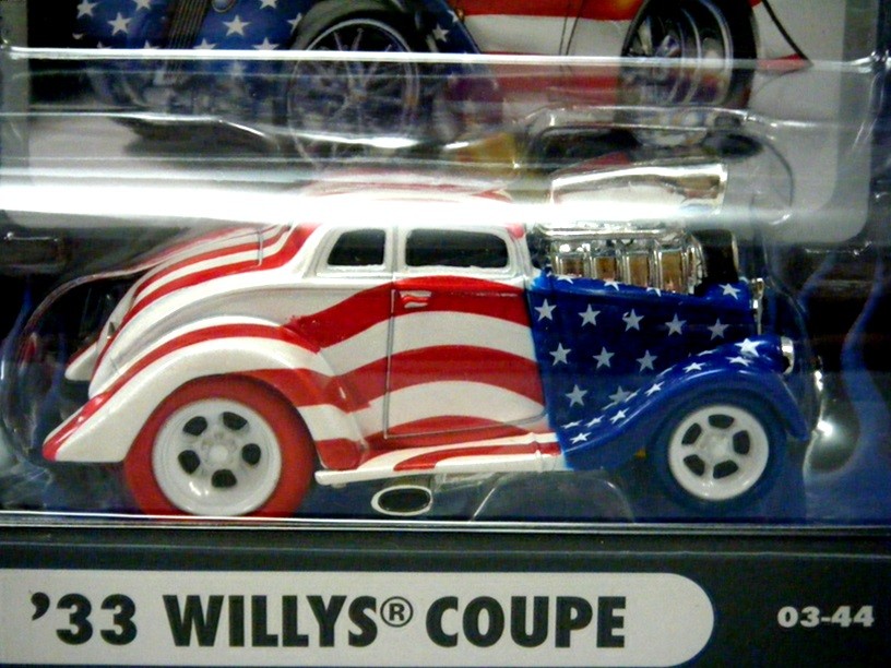 Muscle Machines Stars and Stripes Chase Car - 1933 Willys Coupe