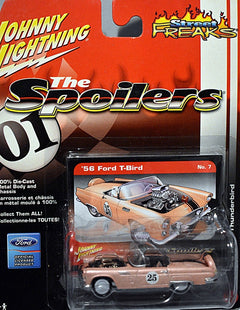 Johnny Lightning Spoilers - White Lightning -1956 Ford Thunderbird