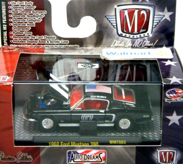 M2 Machines Auto Dreams - Old Glory Series - 1968 Ford Mustang Fastback 390