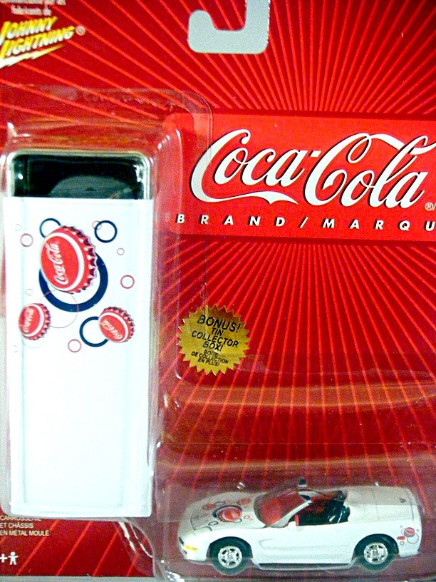 Johnny Lightning Coca-Cola Tins Series - Chevrolet Corvette C5 Convertible