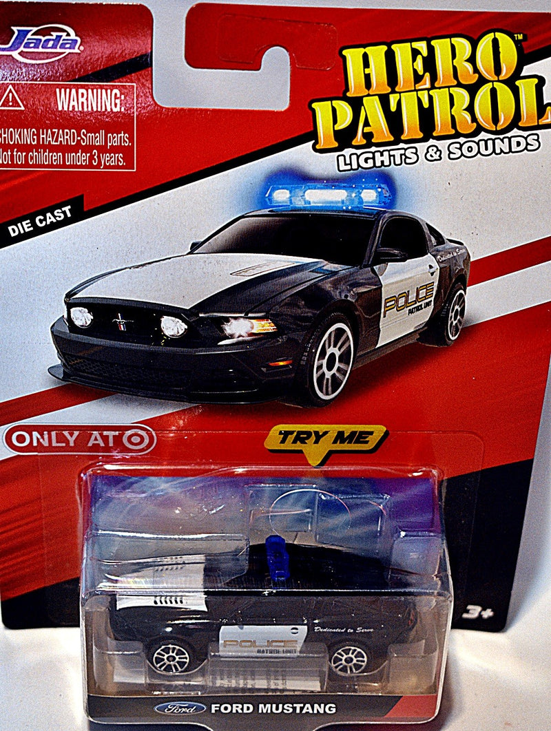 Jada Hero Patrol - Ford Mustang Police Car with Lights - Sirens