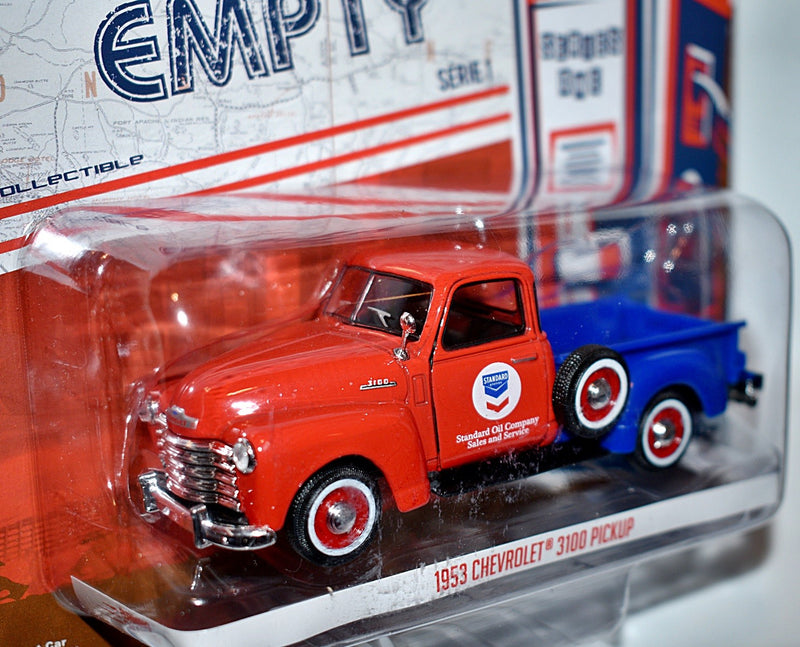 Greenlight -  LE 1:43 Scale - Running on Empty - Chevron 1953 Chevy 3100 Pickup Truck