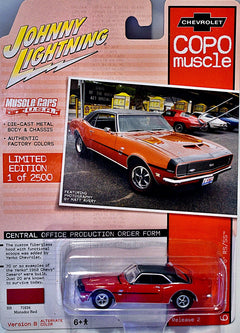 Johnny Lightning Muscle Cars USA- Copo Muscle - 1968 Yenko  Chevrolet Camaro