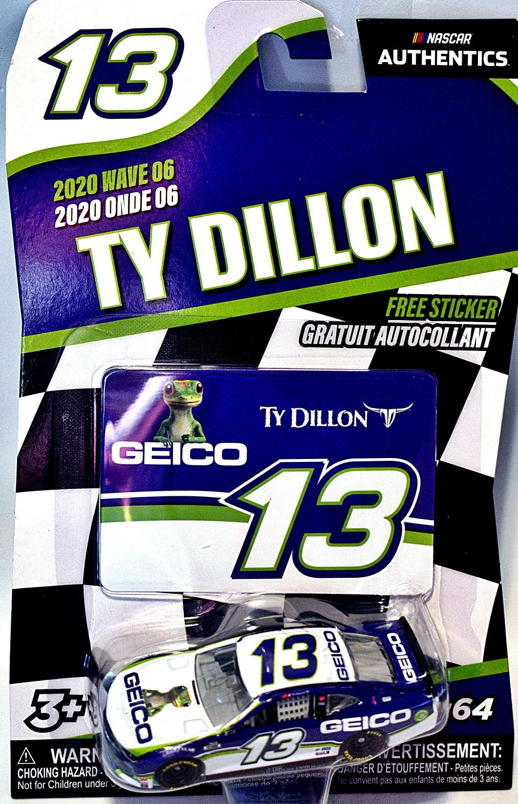 NASCAR Authentics - Ty Dillon  Geico Gecko Chevrolet Camaro