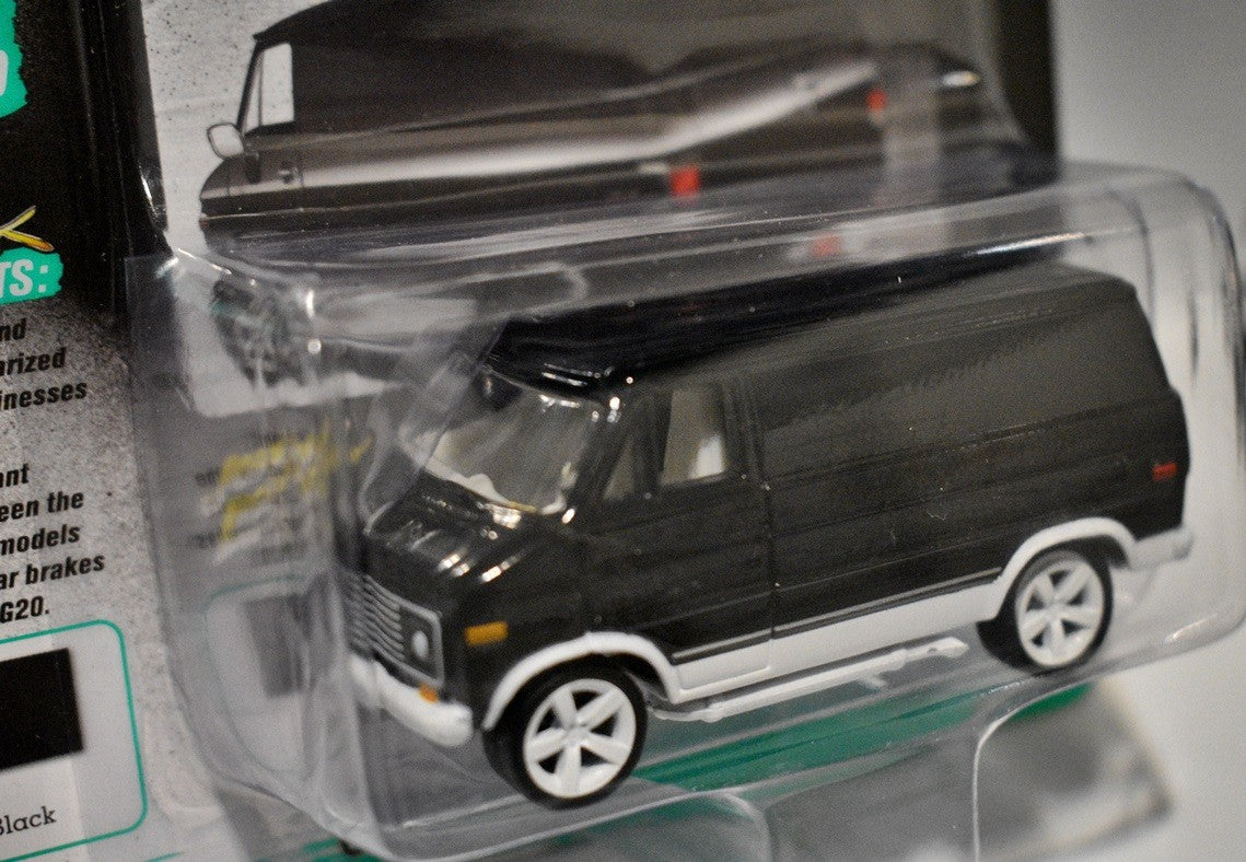 Johnny Lightning Street Freaks - Blacked Out - 1976 Chevrolet G20 Van
