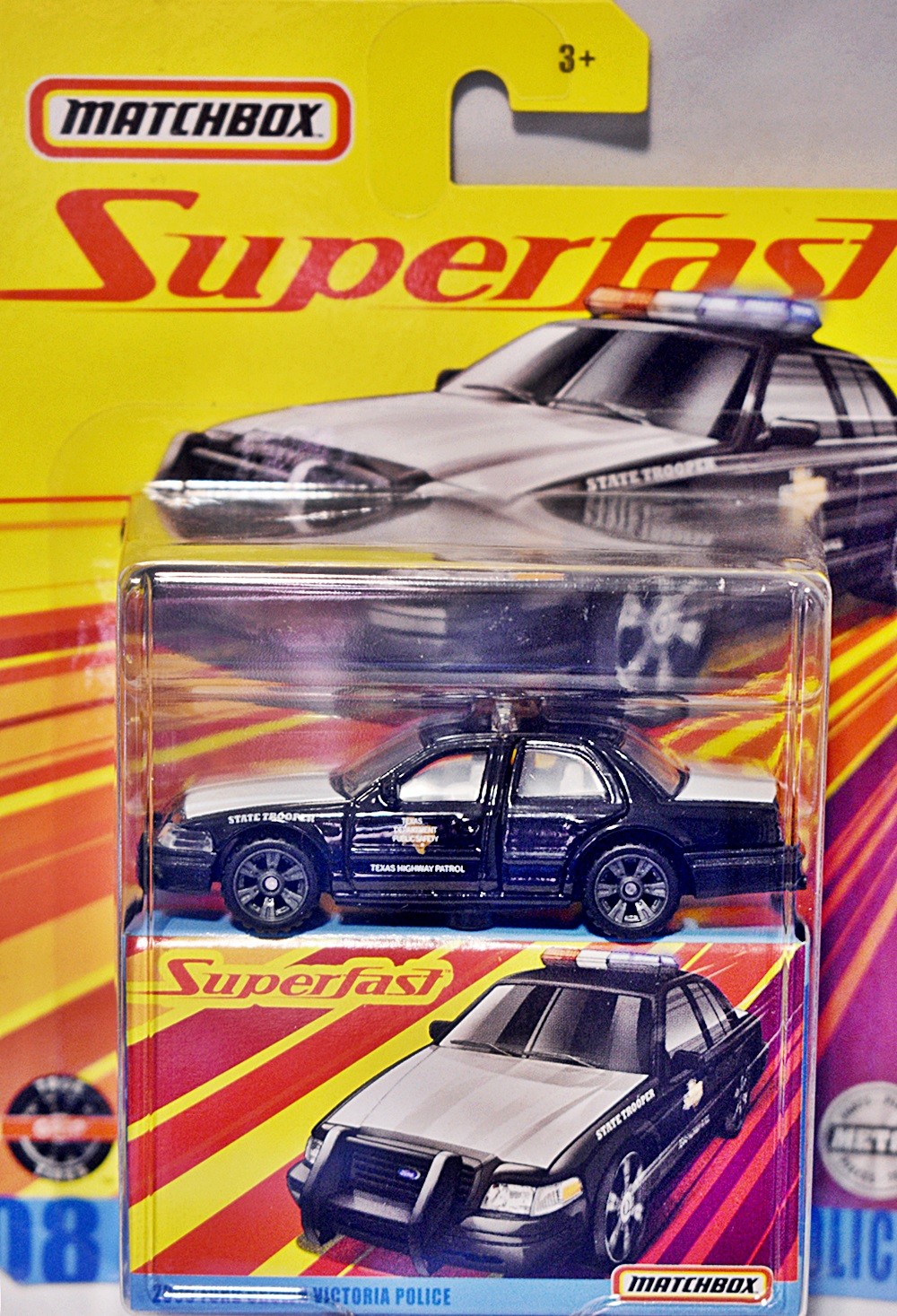 Matchbox Supefast - Texas Highway Patrol - Ford Crown Victoria Patrol Car