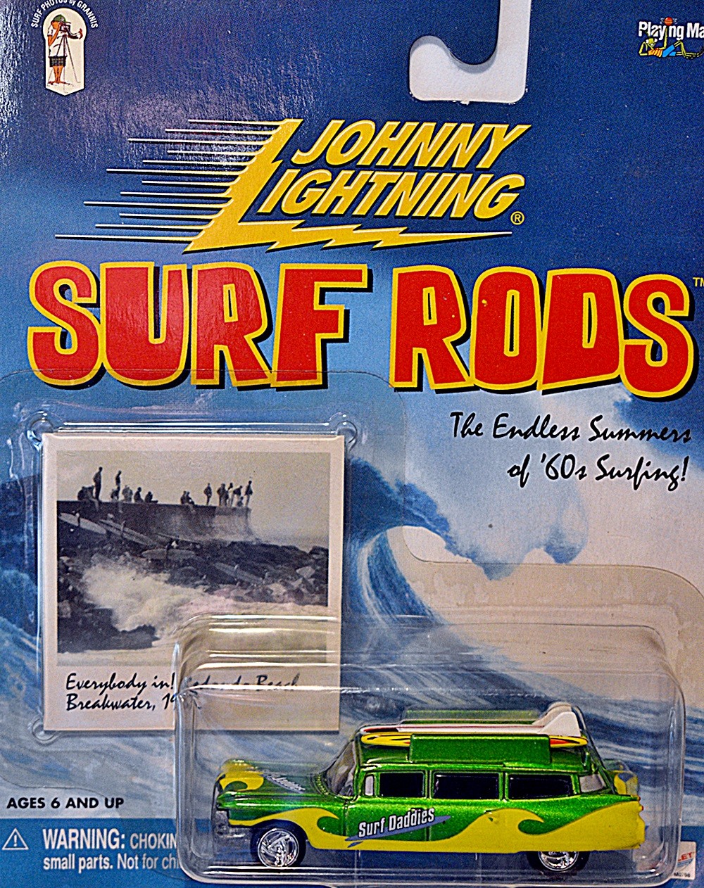 Johnny Lightning Surf Rods - Surf Daddies - 1959 Cadillac Ambulance