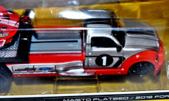Maisto - Transport -  Ford GT & Flatbed Race Transporter