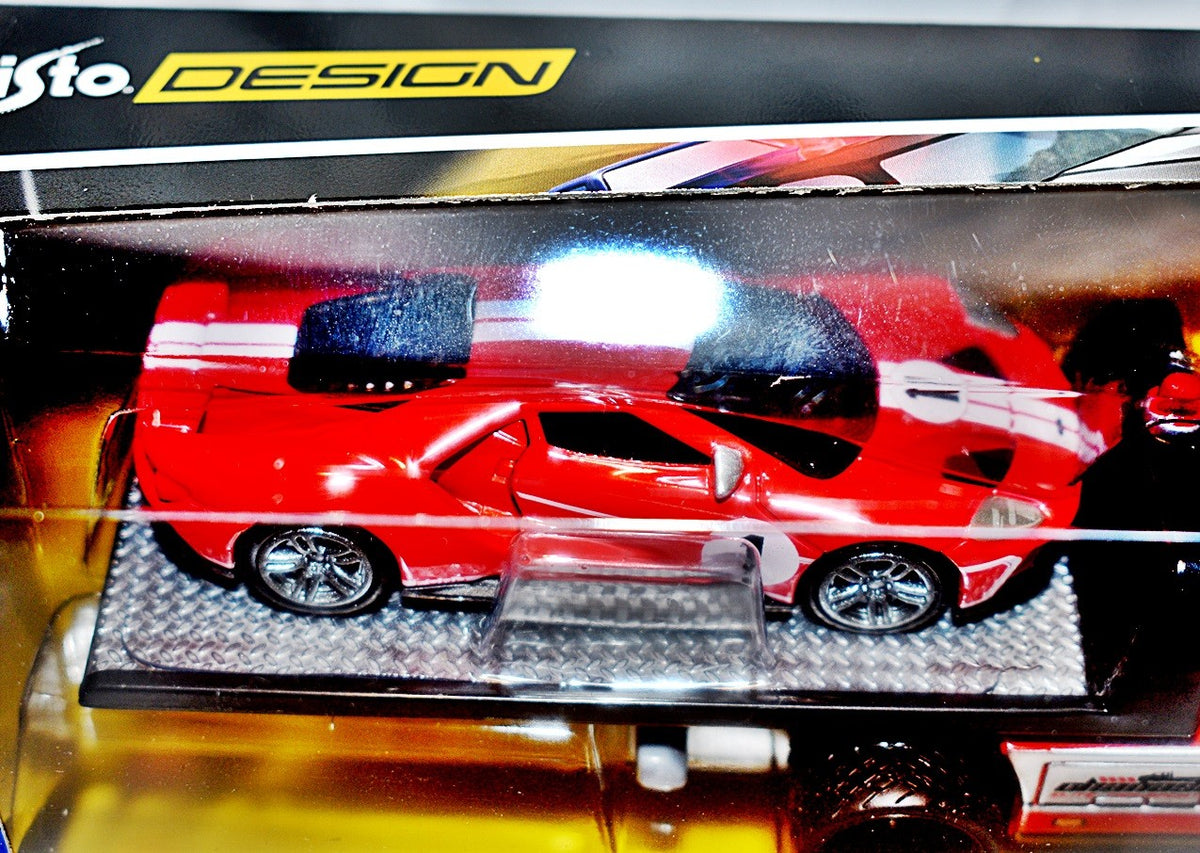 Maisto - Transport -  Ford GT & Flatbed Race Transporter