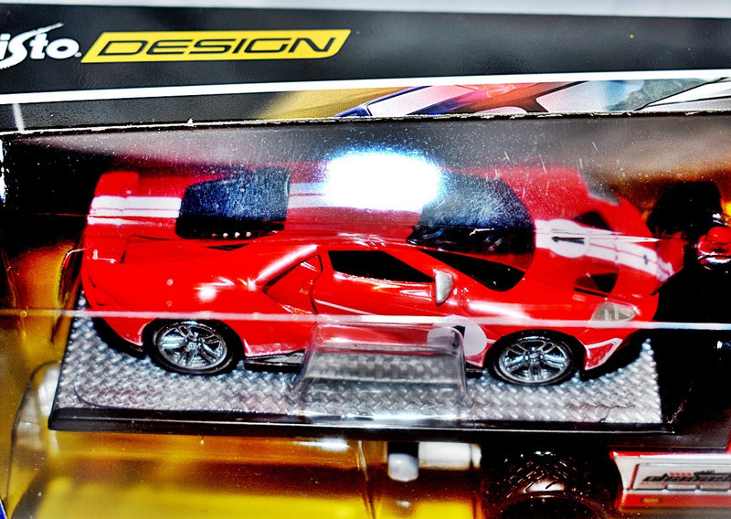 Maisto - Transport -  Ford GT & Flatbed Race Transporter