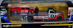Maisto - Transport -  Ford GT & Flatbed Race Transporter