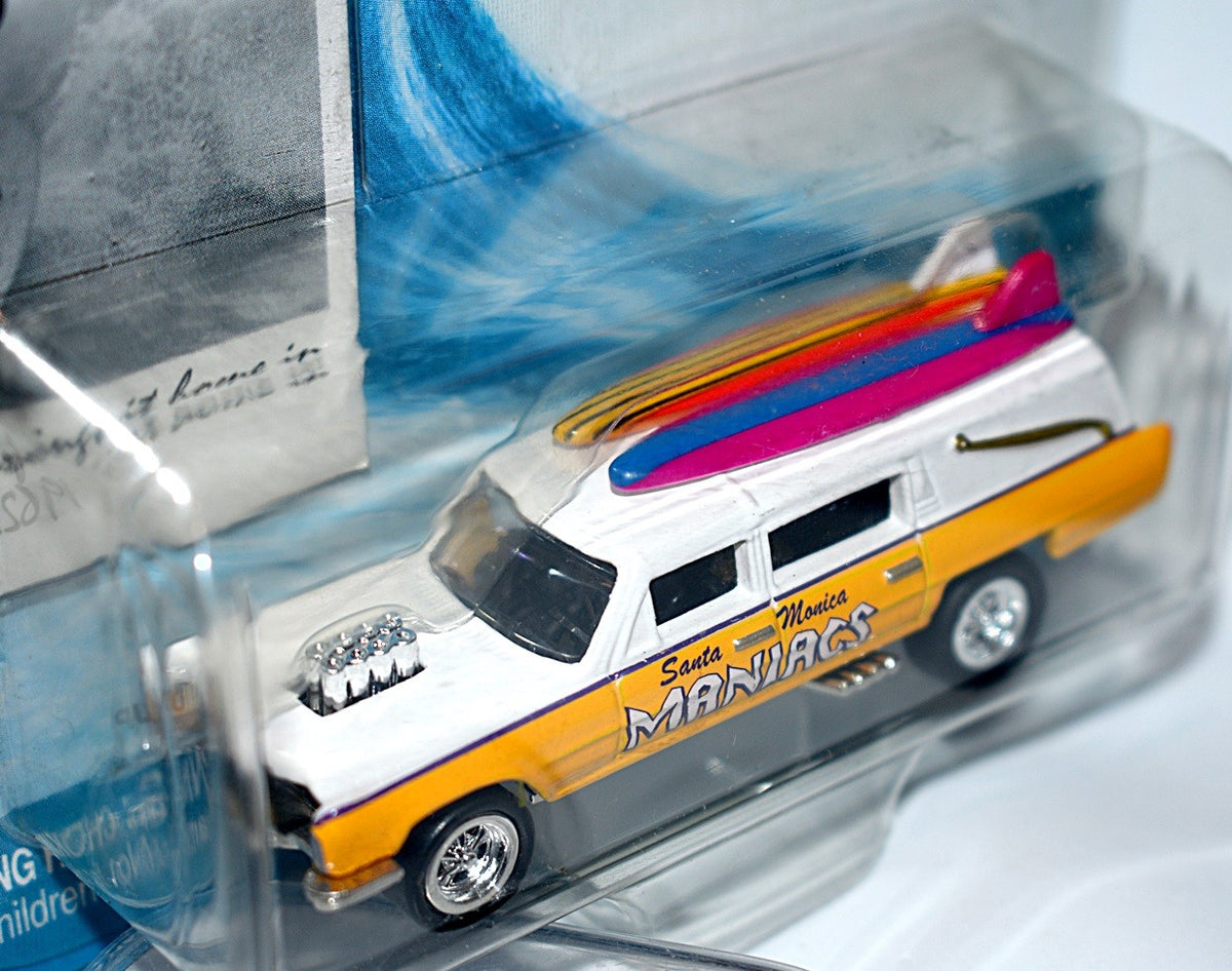 Johnny Lightning Surf Rods -  Santa Monica Maniacs Cadillac Hearse