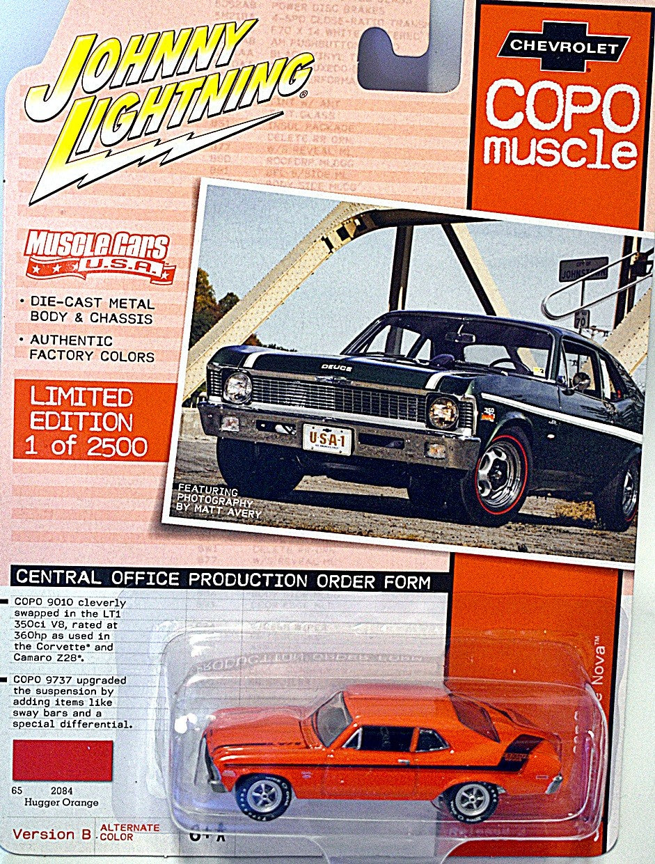 Johnny Lightning Muscle Cars USA - 1970 Yenko Deuce Chevrolet Nova COPO