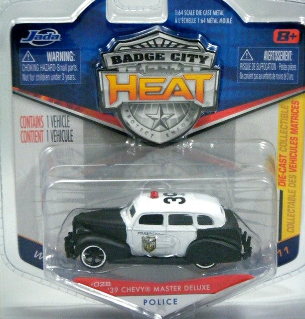 Jada Badge City - 1939 Chevrolet Master Deluxe Police Patrol Car