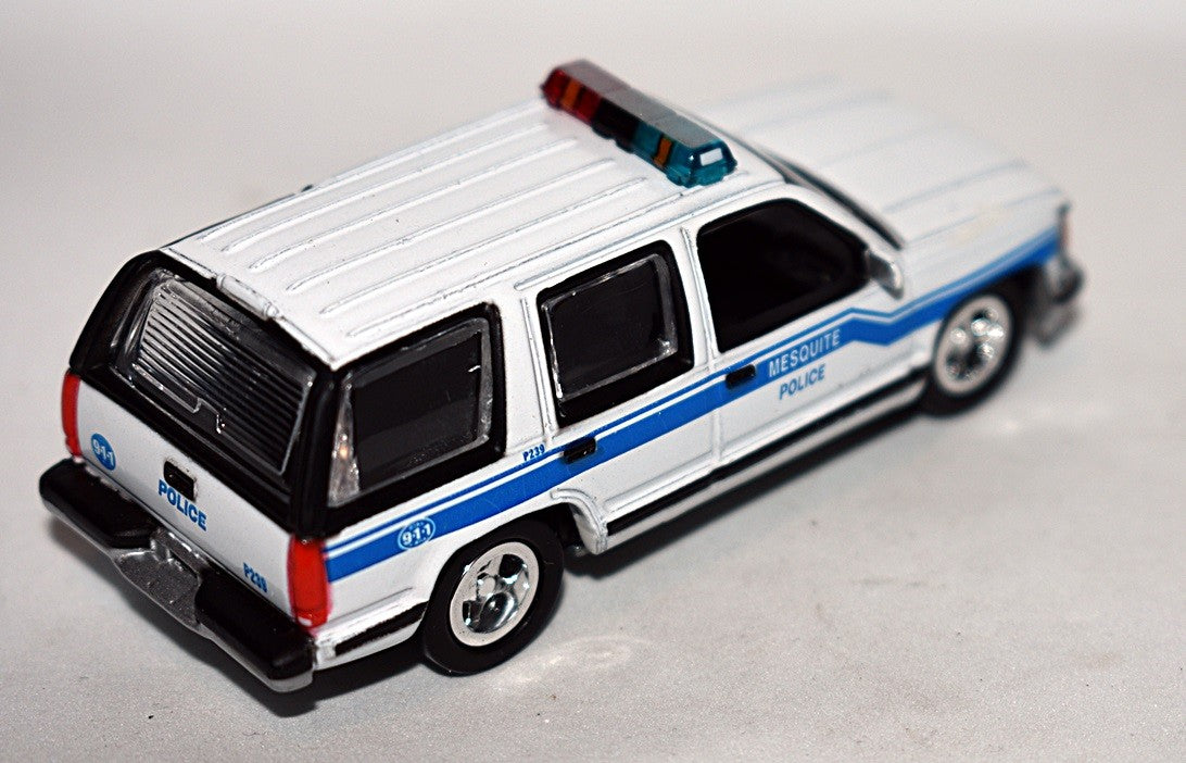 Johnny Lightning - American Blue - Mesquite, TX Police Chevy Tahoe